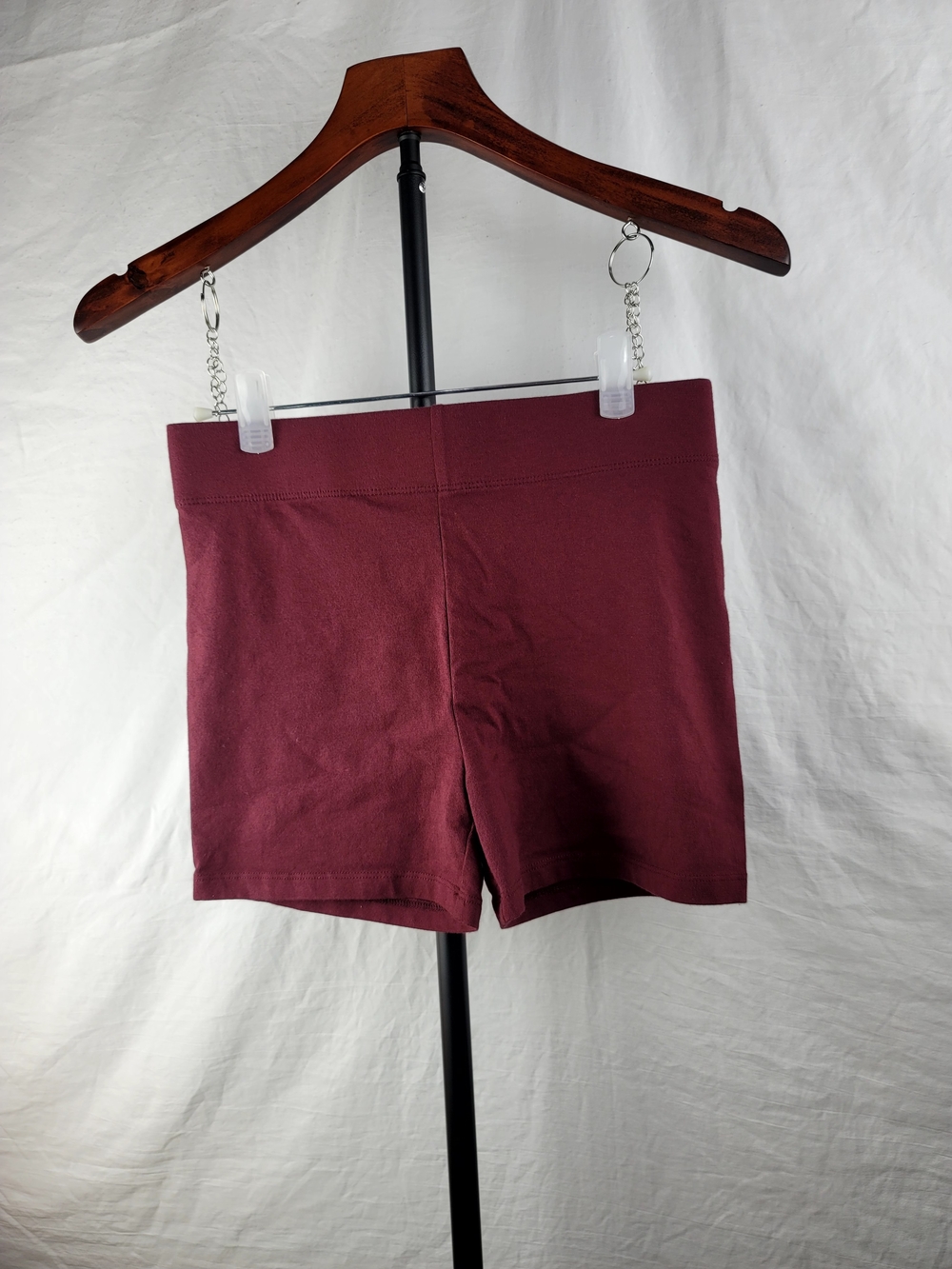 Forever 21 Burgundy Knit Biker Shorts Size Small